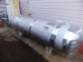 Монтаж газгольдера 2200 л в Москве для частного дома