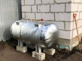 Наземный газгольдер 800 л с утеплением в Москве